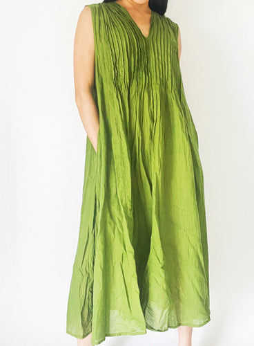 Pleated Dress with Pockets