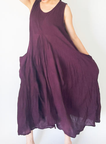 Loosely Drape Dress with Pockets