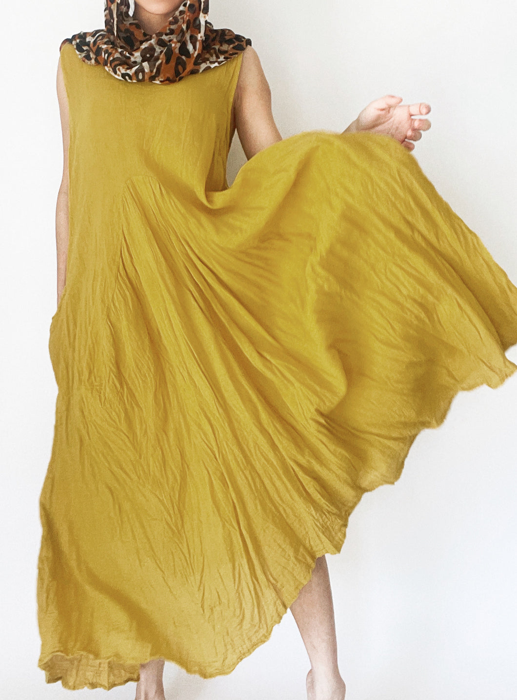 Loosely Drape Dress with Pockets