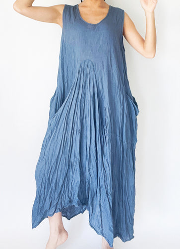 Loosely Drape Dress with Pockets