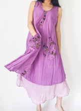 Load image into Gallery viewer, Floral Layered Dress with Front Pockets
