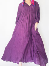 Load image into Gallery viewer, Puff Sleeve Pleated Dress with Pockets
